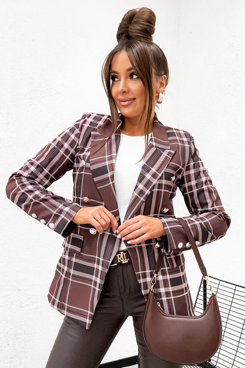 SORANZA BROWN blézer, Szín: barna, IVET.HU - A te online butikod.