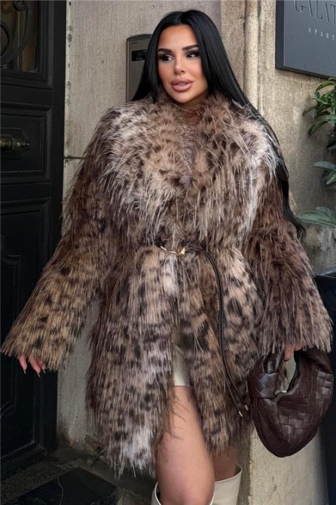 VARIONSA kabát, Szín: leopárdmintás, IVET.HU - A te online butikod.