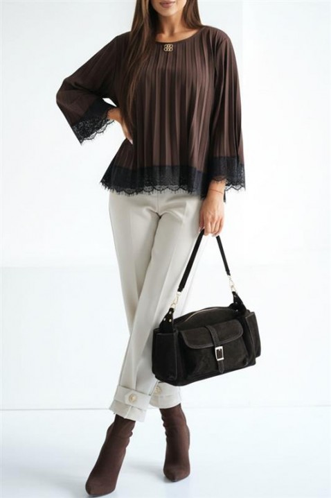 VLANDENA BROWN női blúz, Szín: barna, IVET.HU - A te online butikod.