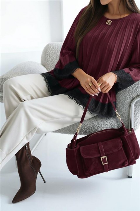 VLANDENA BORDO női blúz, Szín: bordó, IVET.HU - A te online butikod.