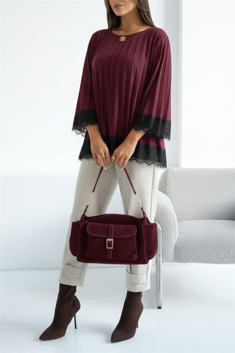 VLANDENA BORDO női blúz, Szín: bordó, IVET.HU - A te online butikod.