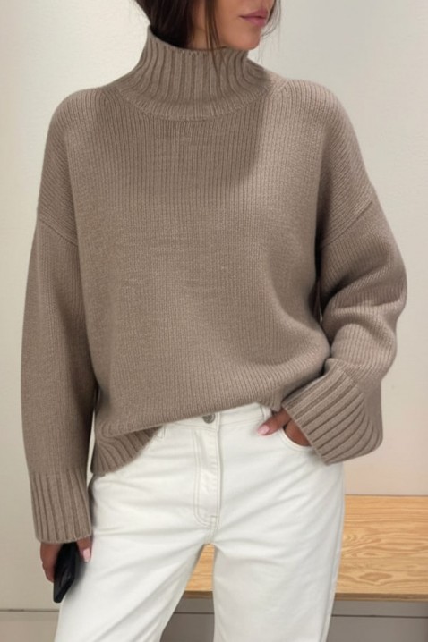 LICOLNA pulóver, Szín: mokka, IVET.HU - A te online butikod.