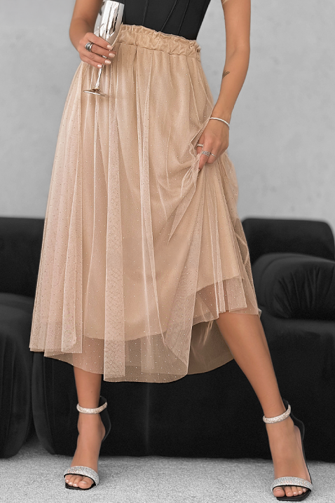 BOLGANA szoknya, Szín: bézs, IVET.HU - A te online butikod.