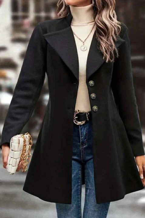 MENDIONA BLACK kabát, Szín: fekete, IVET.HU - A te online butikod.