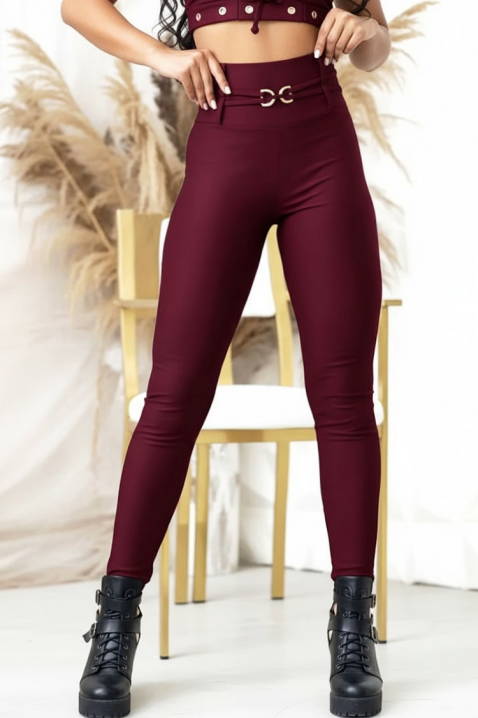 AMINOLDA BORDO leggings, Szín: bordó, IVET.HU - A te online butikod.