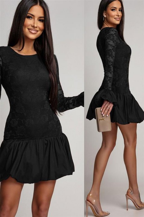 ELVLINZA BLACK ruha, Szín: fekete, IVET.HU - A te online butikod.