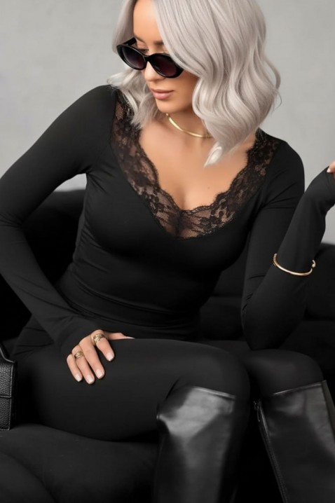 ERANDELA BLACK női felső, Szín: fekete, IVET.HU - A te online butikod.