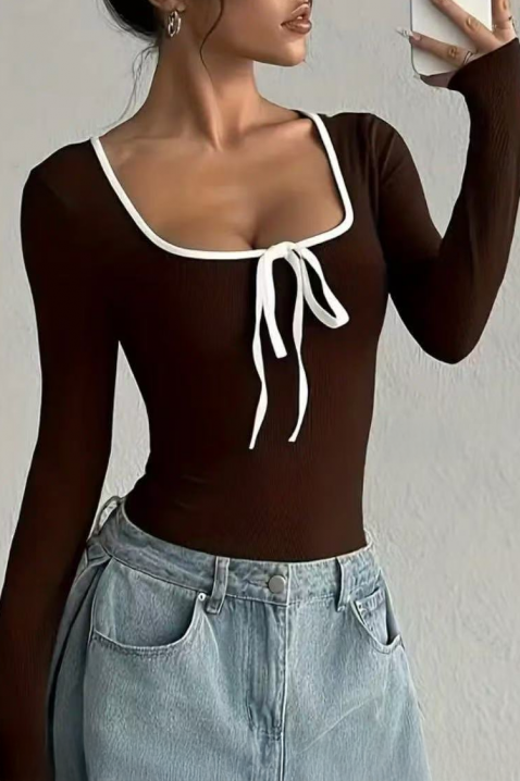 VRIONZA BROWN női felső, Szín: barna, IVET.HU - A te online butikod.