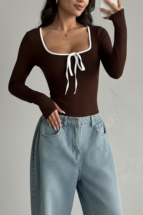 VRIONZA BROWN női felső, Szín: barna, IVET.HU - A te online butikod.