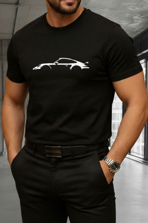 POXOR férfi poló, Szín: fekete, IVET.HU - A te online butikod.