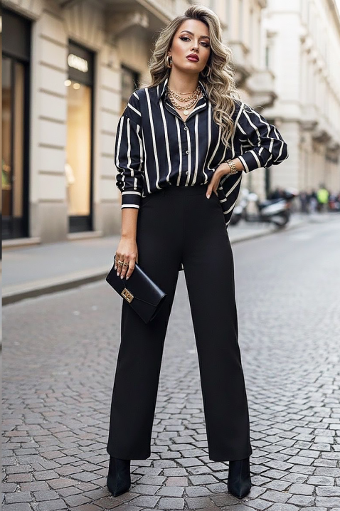 ALEZANDA BLACK női blúz, Szín: fekete, IVET.HU - A te online butikod.