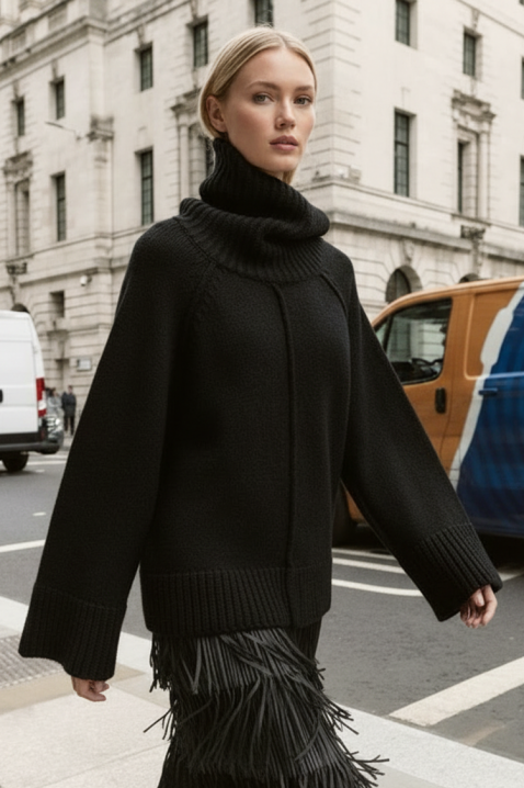 MLENVILDA BLACK pulóver, Szín: fekete, IVET.HU - A te online butikod.