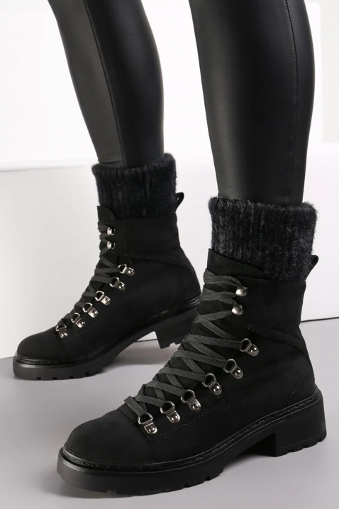 HLOVELDA női bakancs, Szín: fekete, IVET.HU - A te online butikod.