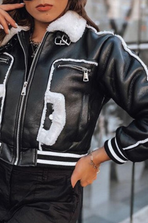 DENFORA kabát., Szín: fekete és fehér, IVET.HU - A te online butikod.