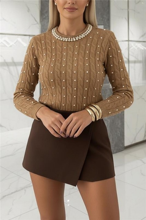 PERIOLA CAMEL női felső, Szín: világosbarna, IVET.HU - A te online butikod.