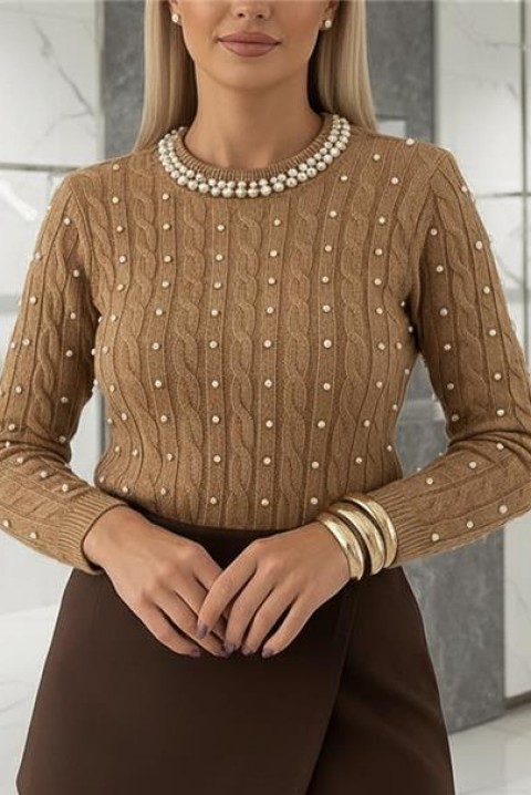 PERIOLA CAMEL női felső, Szín: világosbarna, IVET.HU - A te online butikod.