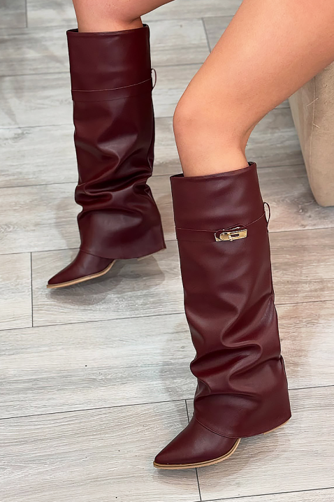 GIVENDRA BORDO csizma, Szín: bordó, IVET.HU - A te online butikod.