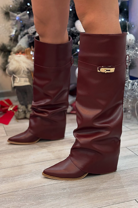 GIVENDRA BORDO csizma, Szín: bordó, IVET.HU - A te online butikod.