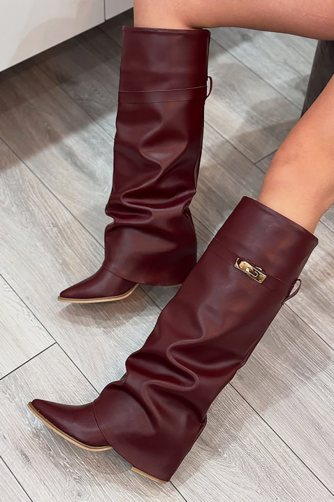 GIVENDRA BORDO csizma, Szín: bordó, IVET.HU - A te online butikod.