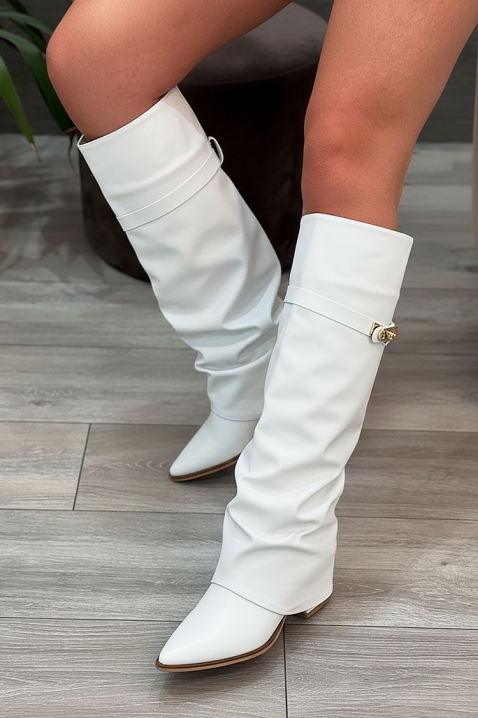 GIVENDRA WHITE csizma, Szín: fehér, IVET.HU - A te online butikod.