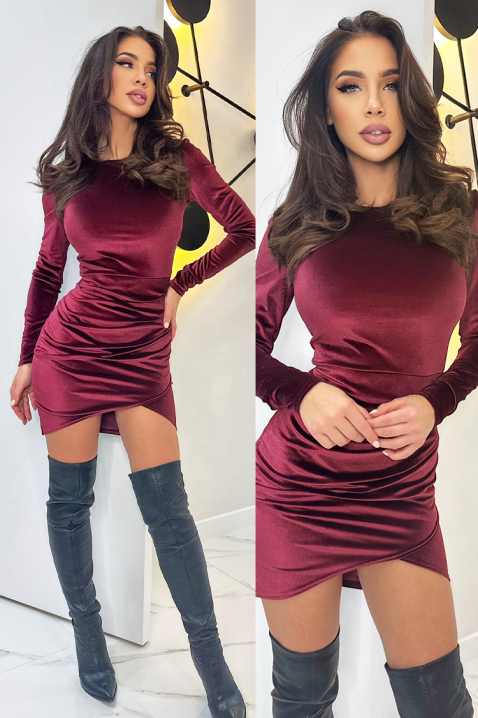 GLADILDA ruha, Szín: bordó, IVET.HU - A te online butikod.