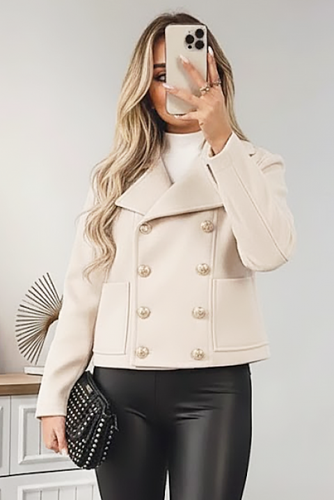 AMGIOLA BEIGE kabát, Szín: bézs, IVET.HU - A te online butikod.