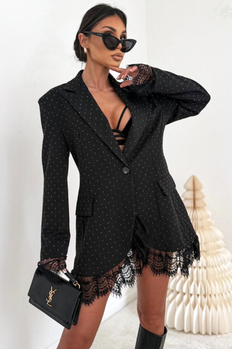 BLEVELDA blézer ruha, Szín: fekete, IVET.HU - A te online butikod.