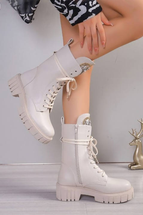 OLGERMA női bakancs, Szín: ekrü, IVET.HU - A te online butikod.