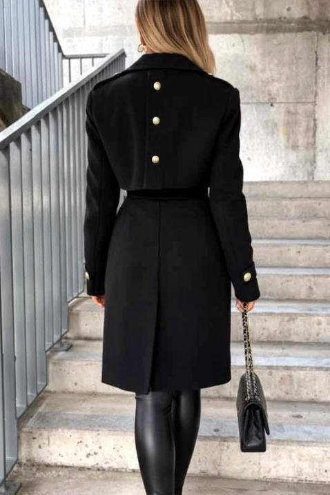 MOIFELDA BLACK kabát, Szín: fekete, IVET.HU - A te online butikod.