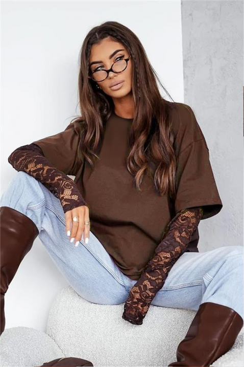 CALIOPA BROWN női felső, Szín: barna, IVET.HU - A te online butikod.