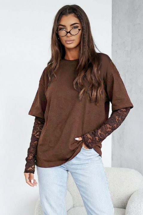 CALIOPA BROWN női felső, Szín: barna, IVET.HU - A te online butikod.