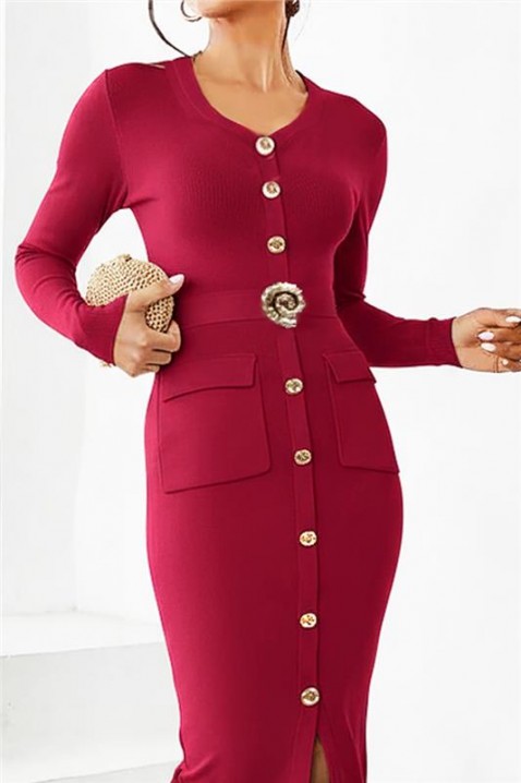 DRALMINZA BORDO ruha, Szín: bordó, IVET.HU - A te online butikod.