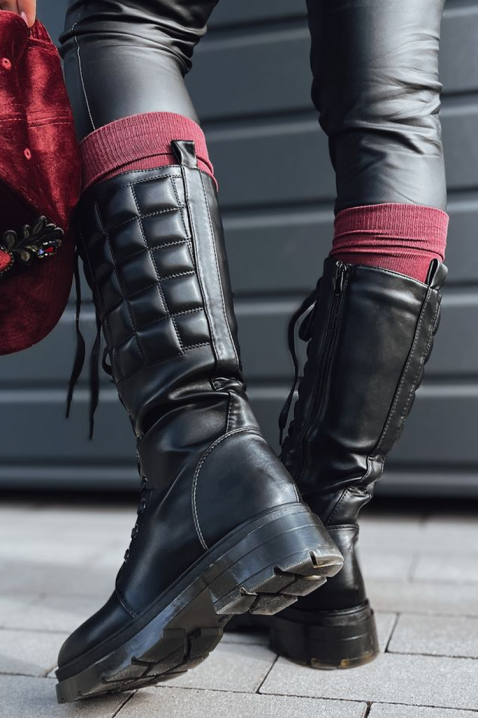 KAMSOLA bakancs, Szín: fekete, IVET.HU - A te online butikod.