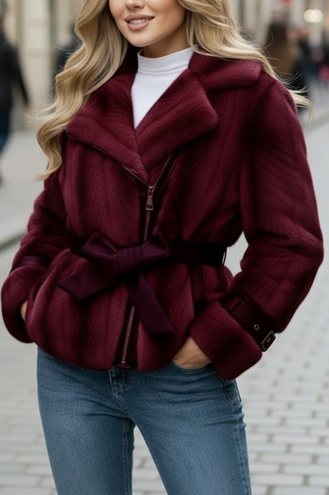 METALINZA BORDO kabát, Szín: bordó, IVET.HU - A te online butikod.