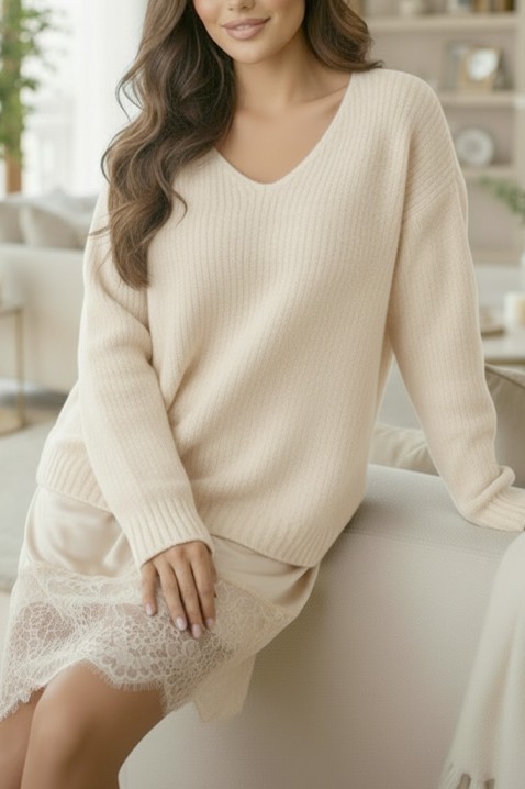 VLODERZA ECRU tunika, Szín: ekrü, IVET.HU - A te online butikod.