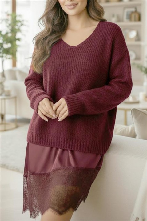 VLODERZA BORDO tunika, Szín: bordó, IVET.HU - A te online butikod.