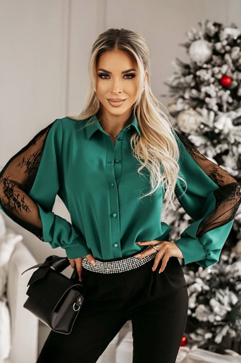 ANBIONA GREEN női blúz, Szín: zöld, IVET.HU - A te online butikod.