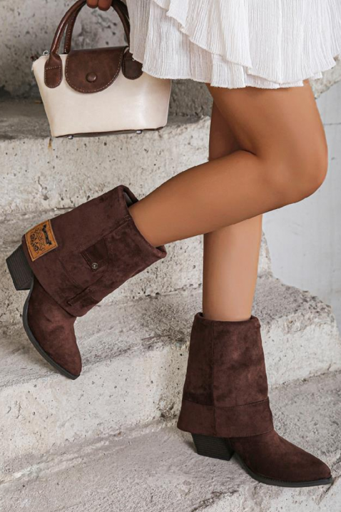 ALMERJA BROWN női csizma, Szín: barna, IVET.HU - A te online butikod.