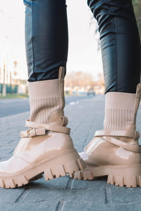 RIVANZA női csizma, Szín: bézs, IVET.HU - A te online butikod.