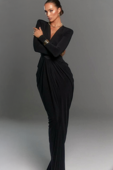 NEREVONA BLACK ruha, Szín: fekete, IVET.HU - A te online butikod.