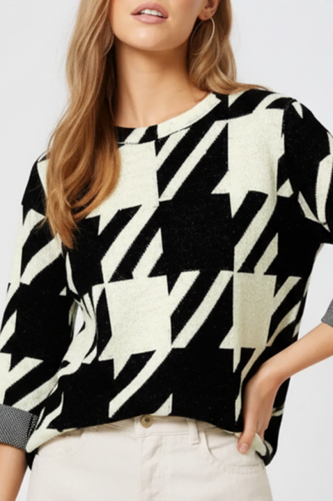 NORFILMA női felső, Szín: fekete és fehér, IVET.HU - A te online butikod.