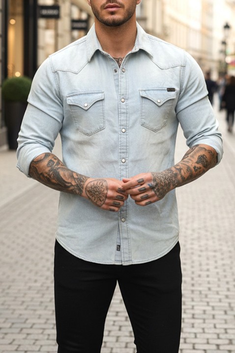 TORMER SKY férfi ing, Szín: világoskék, IVET.HU - A te online butikod.