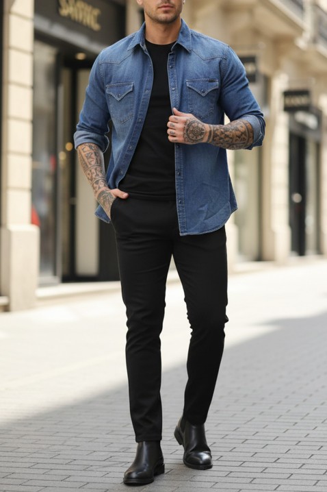 TORMER BLUE férfi ing, Szín: kék, IVET.HU - A te online butikod.