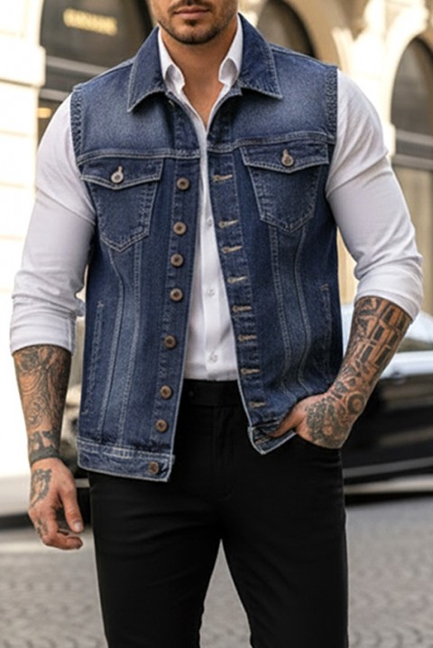 REFERO BLUE férfi mellény, Szín: kék, IVET.HU - A te online butikod.