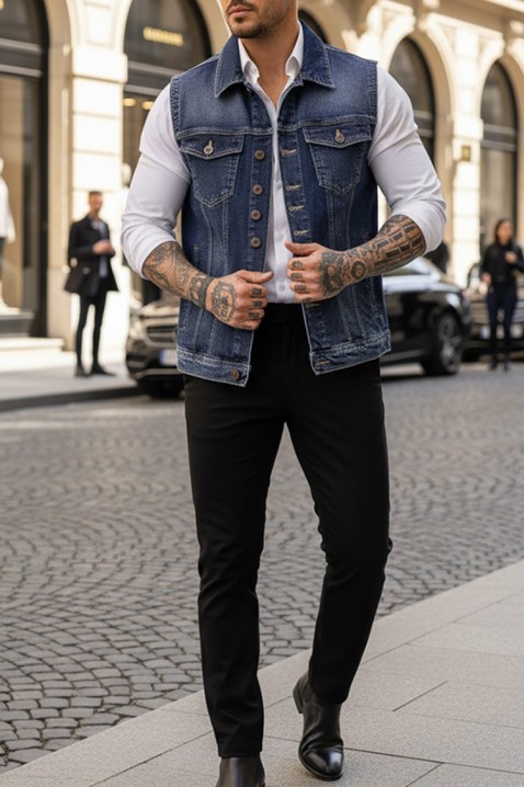 REFERO BLUE férfi mellény, Szín: kék, IVET.HU - A te online butikod.