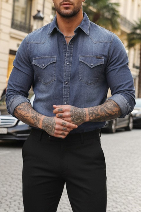 TORMER NAVY férfi ing, Szín: sötétkék, IVET.HU - A te online butikod.