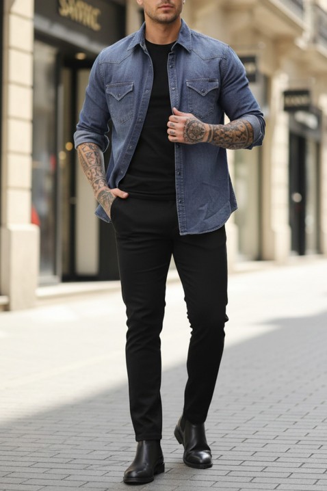 TORMER NAVY férfi ing, Szín: sötétkék, IVET.HU - A te online butikod.