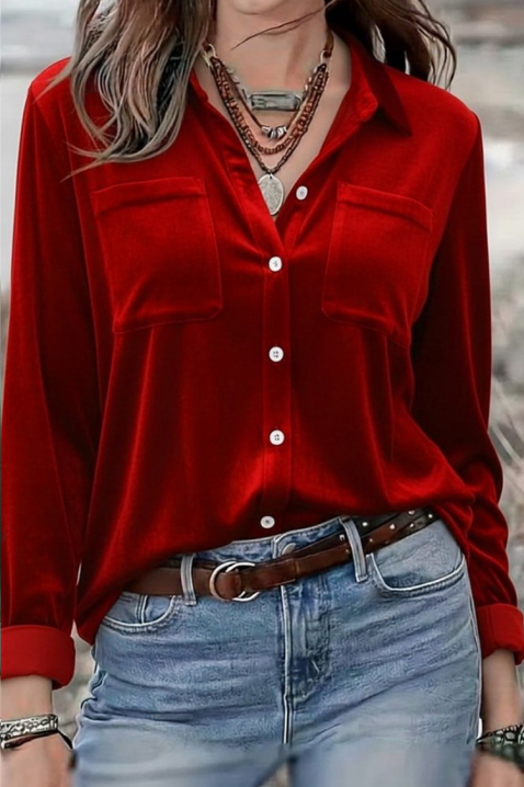 GILVELZA RED női ing, Szín: piros, IVET.HU - A te online butikod.