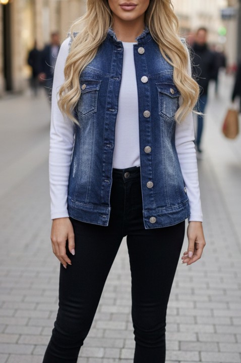 FALZENA NAVY mellény, Szín: sötétkék, IVET.HU - A te online butikod.