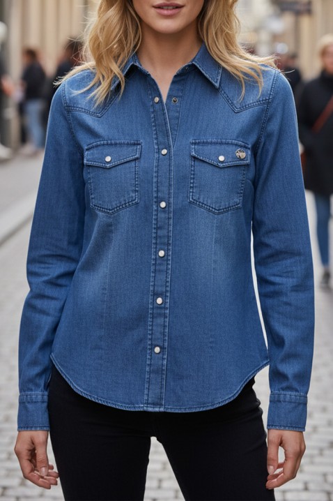 TOFEZA női ing, Szín: kék, IVET.HU - A te online butikod.